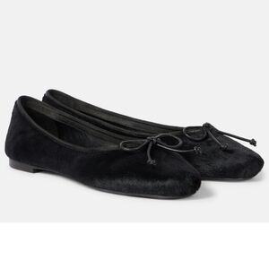 $1,000 Khaite Charlotte Calf Hair Leather Ballet Flat EU 40 US 10 BNWB
